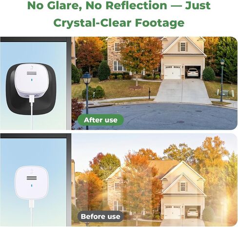 No Reflection Window Camera Mount – 4-Way Adjustable (Up/Down/Left/Right Tilt), Damage-Free Installation, （Not Magnetic, Works on Windows & Glass, Girafit, vebiliki, WYZE Window Camera in Kuwait