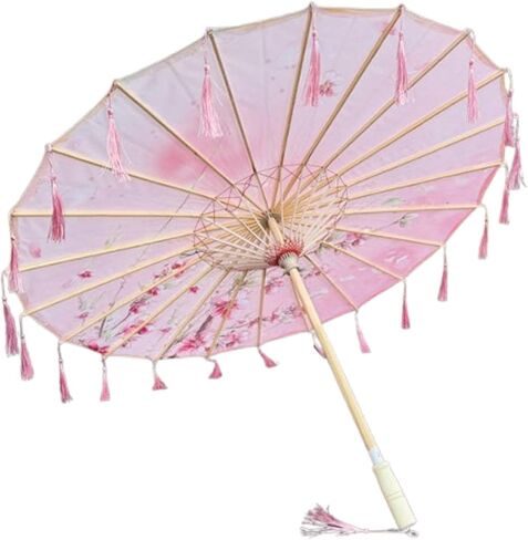 Classical Dance Parasol 32" Silk Cloth Umbrella for Photography Party Costumes in Kuwait