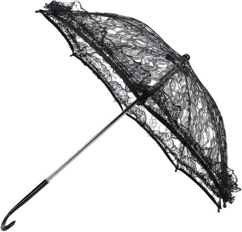 Fabater Vintage Ruffle Umbrella Stylish Lace Design Perfect for Weddings Photography and Performances 16.54in in Kuwait