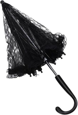 Fabater Vintage Ruffle Umbrella Stylish Lace Design Perfect for Weddings Photography and Performances 16.54in in Kuwait