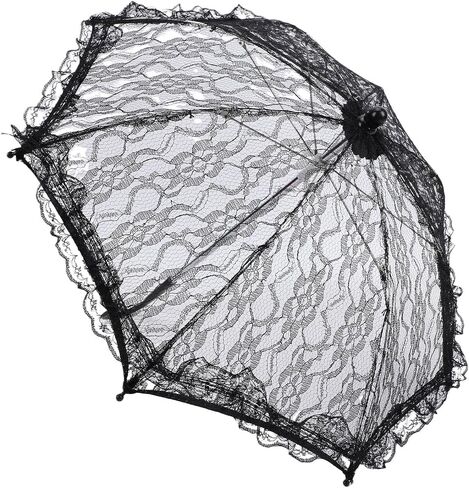 Fabater Vintage Ruffle Umbrella Stylish Lace Design Perfect for Weddings Photography and Performances 16.54in in Kuwait