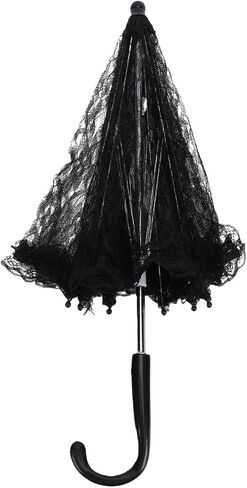 Fabater Vintage Ruffle Umbrella Stylish Lace Design Perfect for Weddings Photography and Performances 16.54in in Kuwait
