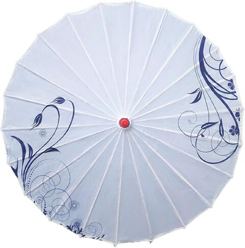 32 Inch Chinese Style Oiled Paper Umbrella Oil Paper Parasol for Stage Scenes Music Festivals Party Favors Film Photography, Style C in Kuwait