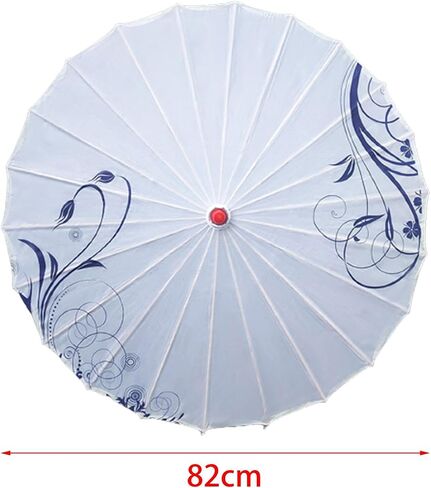 32 Inch Chinese Style Oiled Paper Umbrella Oil Paper Parasol for Stage Scenes Music Festivals Party Favors Film Photography, Style C in Kuwait