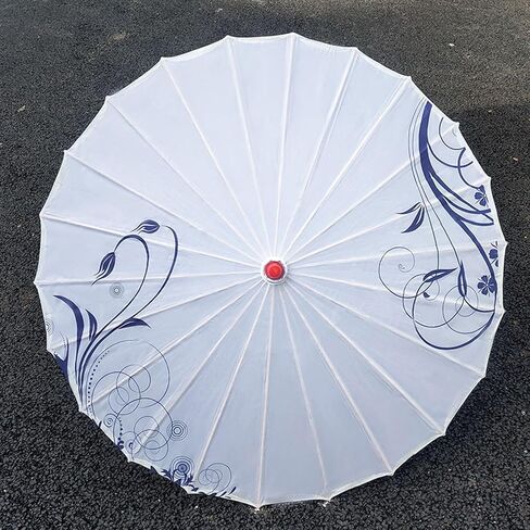 32 Inch Chinese Style Oiled Paper Umbrella Oil Paper Parasol for Stage Scenes Music Festivals Party Favors Film Photography, Style C in Kuwait