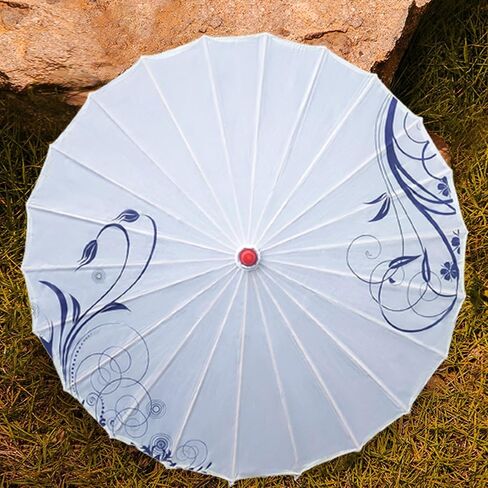 32 Inch Chinese Style Oiled Paper Umbrella Oil Paper Parasol for Stage Scenes Music Festivals Party Favors Film Photography, Style C in Kuwait