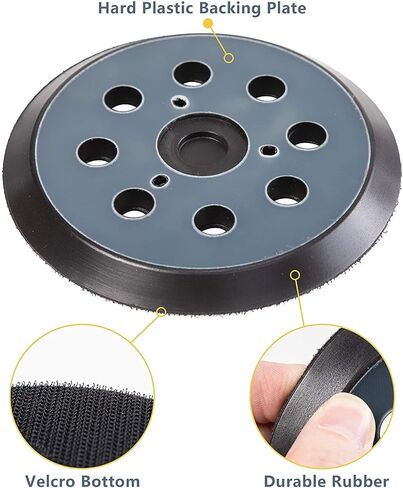 5 Inch 8 Hole Sander Replacement Pad for Makita BO5010 BO5030K BO5031K | Replaces Makita 743081-8, 743051-7. Fits BO5041K random orbit sander in Kuwait