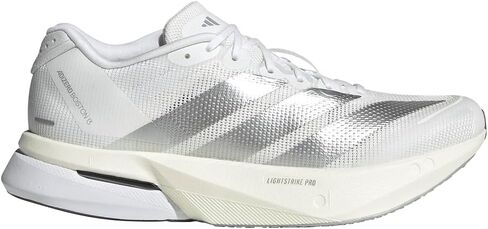 adidas Womens Adizero Boston 13 Lightstrike Pro Sneakers Shoes - White in Kuwait