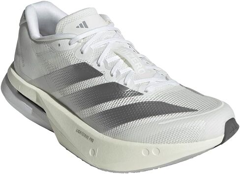 adidas Womens Adizero Boston 13 Lightstrike Pro Sneakers Shoes - White in Kuwait