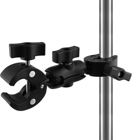 Super Double Clamp Camera Mount Chair Umbrella Clamp with 360° Magic Arm, Umbrella Holder Clip for Beach Chair, Umbrella, Pole, Strollers, Motorcycle ﻿ in Kuwait