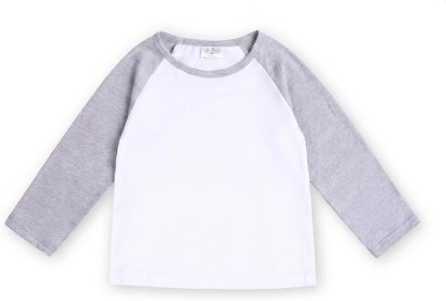 CREATOR Toddler Baby Girls Boys Long Sleeve Shirts Raglan Shirt Baseball Tee Cotton T-Shirts in Kuwait
