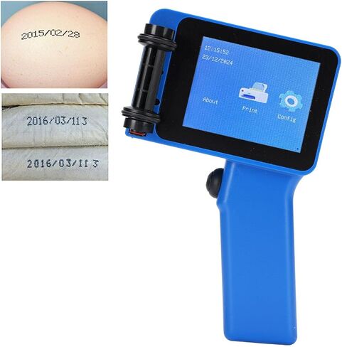 Handheld Inkjet Printer Portable, 4.3in Touch Screen Mini Handheld Printer, 600DPI Cartridge Free QR Code Barcode Printer for Wood Plastic Fabric Leather, 1500mAh Type C Charging in Kuwait