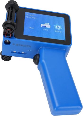 Handheld Inkjet Printer Portable, 4.3in Touch Screen Mini Handheld Printer, 600DPI Cartridge Free QR Code Barcode Printer for Wood Plastic Fabric Leather, 1500mAh Type C Charging in Kuwait