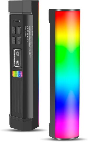 114 LEDs RGB Video Light Wand, Magnetic Handheld Magnetic Tube Light 2500K-9000K CCT & 20 Scene Modes with 3000mAh Battery, 95+ CRI, 120° Beam Angle for Photography YouTube TikTok Vlog in Kuwait