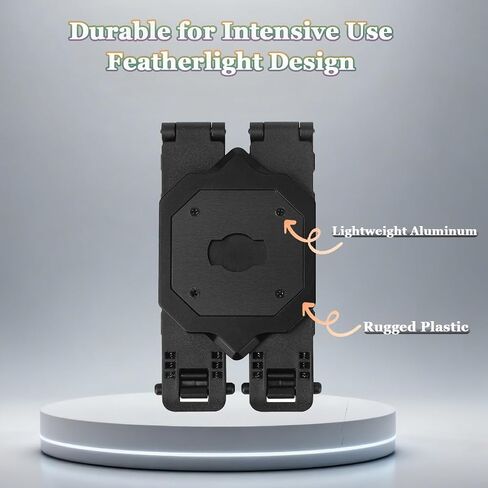 Camera Mount - Compatible with Axon Body Cameras 2/3/4, Lightweight Aluminum Alloy Construction, Suitable for Uniforms (Dual) in Kuwait