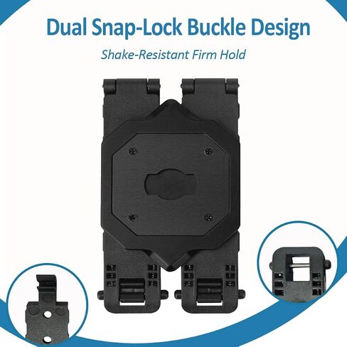 Camera Mount - Compatible with Axon Body Cameras 2/3/4, Lightweight Aluminum Alloy Construction, Suitable for Uniforms (Dual) in Kuwait
