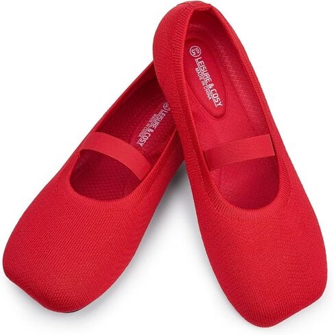 Women's Wide Toe Box Mary Jane Ballet Flats Shoes | Strap,Knit Breathable, Removablb Insoles, Lightweight, Comfort Casual, Wear Resistant,Slip-on,Office, Everyday Walking in Saudi Arabia