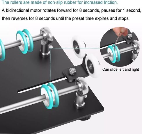 Automatic Darkroom Film Processor Machine, Electric Film Processor Machine, with Auto Rotating Base Extension Rod, 1-30min Timer, 4 Preset Programs, for Various Developing Tanks in Kuwait