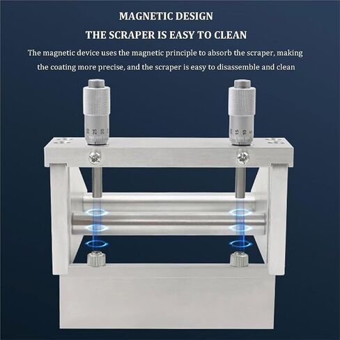 Film Coating Applicator, Adjustable Wet Film Preparation Device, 0-3500μm Thickness, Laboratory Blade Coating Machine for Covering Assessment in Kuwait