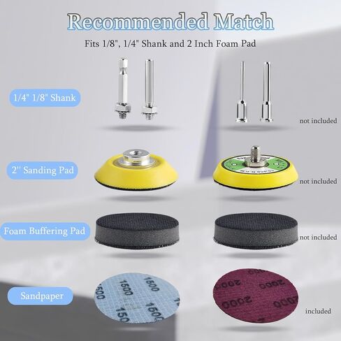 240Pcs 2 Inch Sanding Discs, Assorted 80 to 5000 Grit Silicon Carbide Hook & Loop Sandpaper for Wood Metal Car (2 inch 80-5000 Grit) in Kuwait