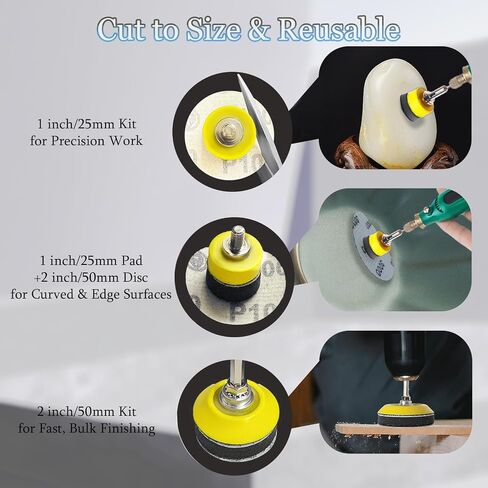 240Pcs 2 Inch Sanding Discs, Assorted 80 to 5000 Grit Silicon Carbide Hook & Loop Sandpaper for Wood Metal Car (2 inch 80-5000 Grit) in Kuwait