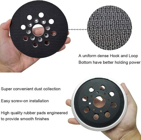5 in. Hard Hook & Loop Sander Backing Pad for Bosch ROS20VSC, ROS20VSK, ROS20, ROS20VS, ROS10 Random Orbit Sander in Kuwait