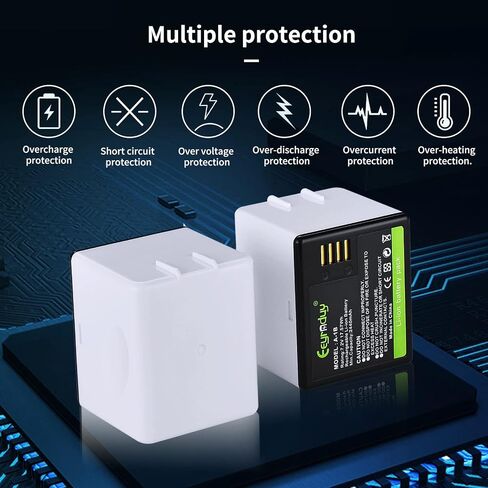 A-1B Battery Replacement for arlo Pro,Pro 2 Camera VMA4400 2440mAh Rechargeable Lithium-ion Batteries 7.2V/17.57Wh (2 Pack) in Kuwait