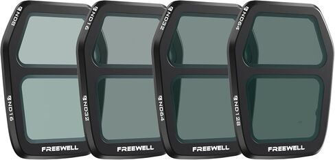 Freewell Air 3S Split ND Filter 4-Pack | ND8/ND16, ND16/ND32, ND32/ND64, ND64/ND128 for Balanced Exposure for Dual-Lens Control in Changing Light in Saudi Arabia
