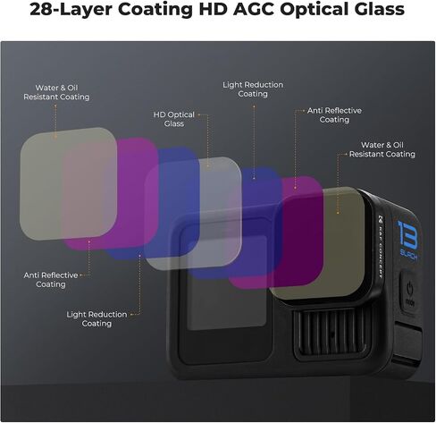 K&F CONCEPT ND Filter Set Compatible with GoPro Hero 13/12/11/10/9 Black | 4Pack ND4 ND8 ND16 ND32 Neutral Density Light Reduction Filters HD Optical Glass Plastic Frame Footage Improve, FG011 in Kuwait