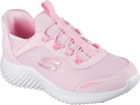 Skechers Girls' Bounder Simple Cute Shoe | Casual, Slip-ins, Air-Cooled Memory Foam, Machine Washable in Kuwait