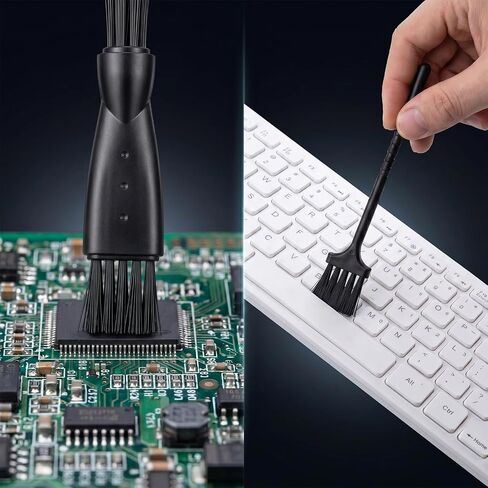 Anti Static Brush Keyboard Cleaning Set, 10Pcs Nylon Mini Brushes for Electronics Dust Removal, Small Cleaning Brushes for Computer Laptop PC in Kuwait