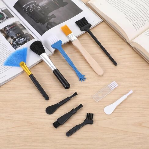 Anti Static Brush Keyboard Cleaning Set, 10Pcs Nylon Mini Brushes for Electronics Dust Removal, Small Cleaning Brushes for Computer Laptop PC in Kuwait