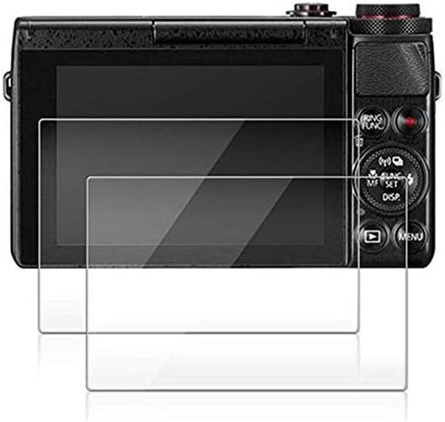 conulog [2-Pack Screen Protector Tempered Glass for Canon G7X Mark III - Ultra Thin Screen Protective Film For Camera Canon G7 X Mark iii G9X Mark II GX7 GX9 (transparent) 1 in Kuwait