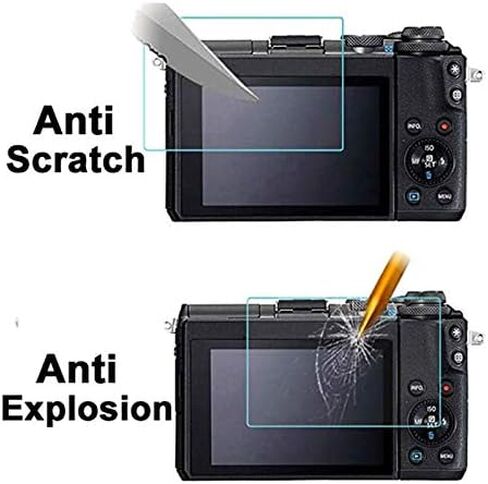 conulog [2-Pack Screen Protector Tempered Glass for Canon G7X Mark III - Ultra Thin Screen Protective Film For Camera Canon G7 X Mark iii G9X Mark II GX7 GX9 (transparent) 1 in Kuwait