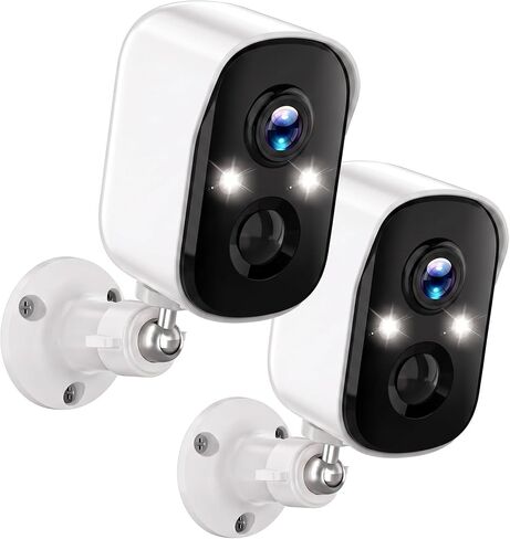 4MP Security Cameras Wireless Outdoor with Flexible Storage | Battery Powered Home Security Camera, AI Detection Wireless Security Camera, 2-Way Audio,Color Night Vision WIFI Camera in Kuwait