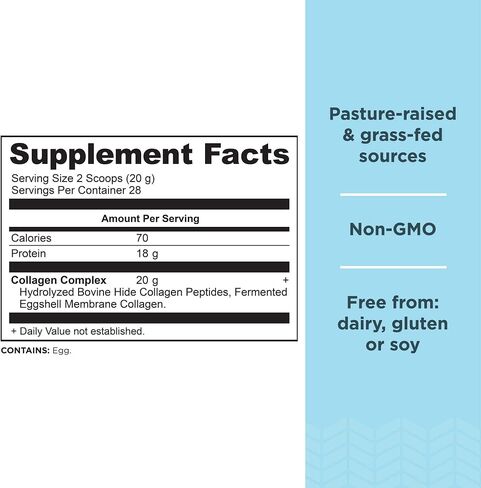 Ancient Nutrition Collagen Peptides, Collagen Peptides Powder, Unflavored Hydrolyzed Collagen, Supports Healthy Skin, Joints, Gut, Keto and Paleo Friendly, 28 Servings, 20g Collagen per Serving | Hydrolyzed Collagen, Supports Healthy Skin, Joints, Gut, Ke in Kuwait