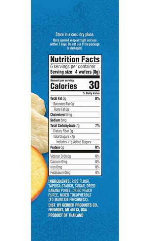 Gerber Teethers, Banana Peach, 1.7 oz, 12 count Box in Kuwait