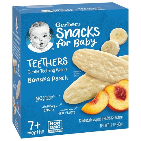Gerber Teethers, Banana Peach, 1.7 oz, 12 count Box in Kuwait