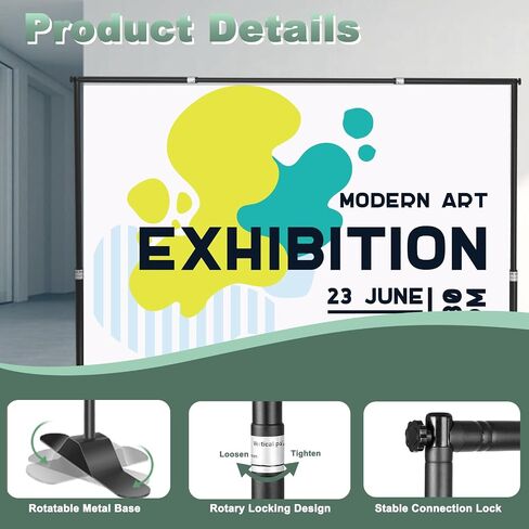 10x10FT Backdrop Banner Stand, Adjustable Step and Repeat Stand | Adjustable Banner Stand, Step and Repeat Background Frame for Party Photo Booth Wedding Exhibition with Carrying Case in Kuwait