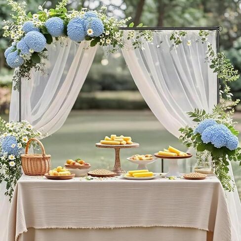 Adjustable Over The Table Rod Stand with Clamps,Table Arch for Party Decor | 31"- 98" Length,16"-48" Tall, Blac Metal Banner Stand Hanging for Birthday Wedding Baby Shower Graduation Decorations in Kuwait
