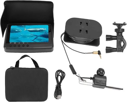 Fabater Underwater Fishing Camera HD 5MP 1080P with 220° Wide Angle for Ice Fishing 5 Inch Display in Kuwait