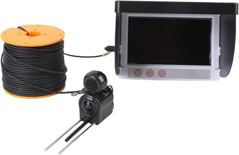 Jiawu Underwater Fishing Camera with 5MP HD Imaging for Ice Fishing with 195° Wide Angle 4.3" Screen and 164ft Cable in Kuwait