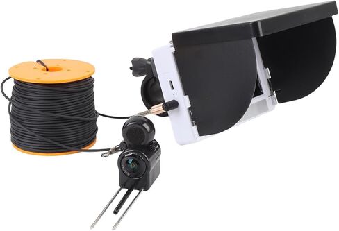Jiawu Underwater Fishing Camera with 5MP HD Imaging for Ice Fishing with 195° Wide Angle 4.3" Screen and 164ft Cable in Kuwait