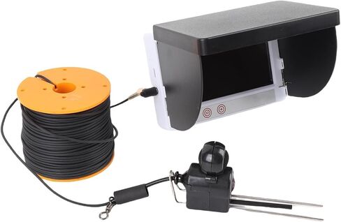Jiawu Underwater Fishing Camera with 5MP HD Imaging for Ice Fishing with 195° Wide Angle 4.3" Screen and 164ft Cable in Kuwait