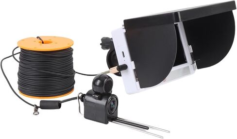 Fabater Durable Underwater Fishing Camera with Night for Platform Fishing Featuring 195° Viewing Angle and 5000mAh Battery in Kuwait