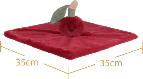 Apricot Lamb Cherry Blanket Soft Loveys for Babies Security Blanket 13.8'' in Kuwait