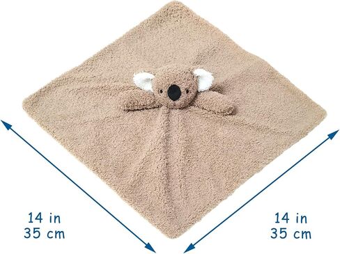 Baby Brown Koala Soft Stuffed Animal Security Blanket, Plush Koala Character Lovey Blanket, Baby Shower/Nursery Gift, Newborn Infant Toddler Snuggle Blankie for Boys Girls, 14 Inches in Kuwait