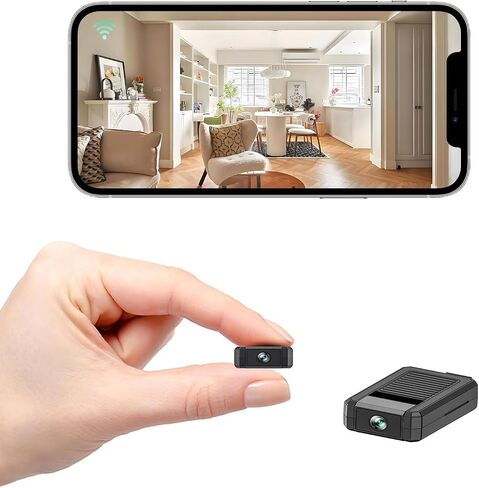 Mini WiFi Camera, 4K Security Wireless Camera | 2,4/5 GHz WiFi, Night Vision, Motion Detection, Remote Viewing for Security with iOS,Android Phone in Kuwait