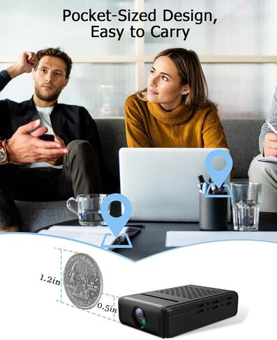 Mini WiFi Camera, 4K Security Wireless Camera | 2,4/5 GHz WiFi, Night Vision, Motion Detection, Remote Viewing for Security with iOS,Android Phone in Kuwait