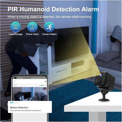 5MP 4G Sim Mini Camera WiFi 3800mAh Battery CCTV Security Camera Intercom PIR Detection Surveillance IP Camera(Only 128GB Card) in Saudi Arabia